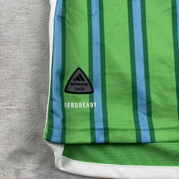 Adidas Men’s Seattle Sounders Size XS Authentic Version Home Soccer Jersey MLS - Picture 7 of 14